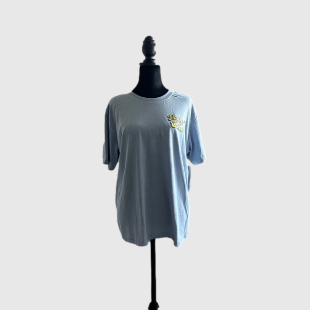 Just Smile LA Blue M T-shirt premium cotton - Picture 2 of 6